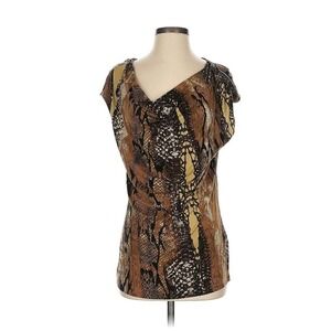 Y2k Vintage Vivenne Tam Size Medium Short Sleeve Tunic Cowl Neck‎